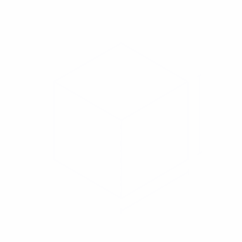 Una ilustración de un cuadrado con líneas enfatizando su tamaño